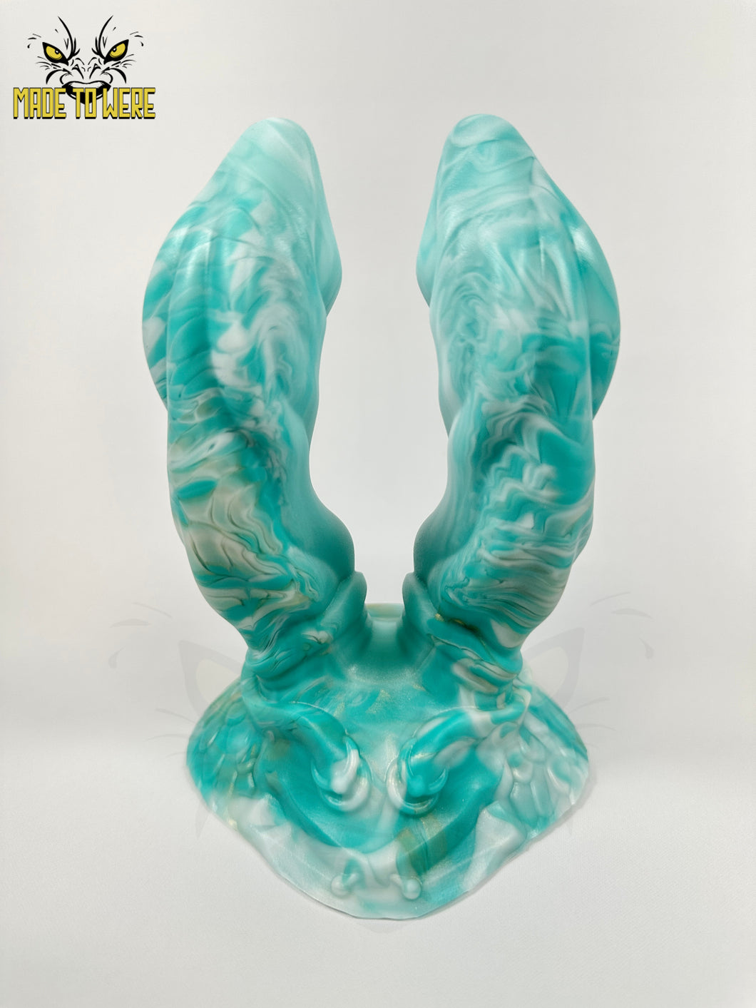 Small Crowley, Double Shaft, Soft 00-30 Firmness, Teal Gold Marble